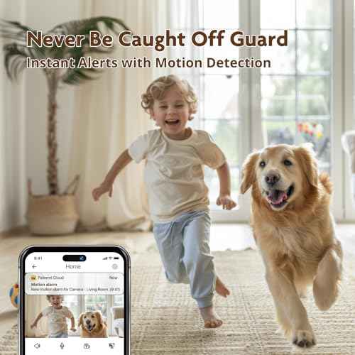 2K Pan/Tilt Indoor WiFi Security Camera with Motion Detection & Auto Tracking, Night Vision, 2-Way Audio, Siren, SD/Cloud Storage (2, Black)