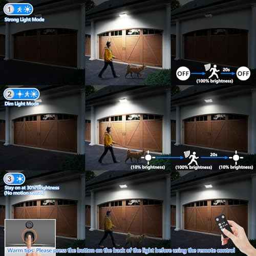 TOBUSA 4-Pack Solar Flood Lights Outdoor Motion Sensor, 4000LM LED Solar Light with Remote, 3 Modes, Waterproof Dusk to Dawn Solar Powered Security Lights, 16.4FT Cable Split Wall Lighting for Yard