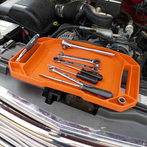 3PC Non-Slip Flexible Tool Tray, Large Tool Storage Set, Accessories Organizer, Silicon Tool Holder Mats, Organizer for Screw, Bolts, Washers, Nuts and Small Tools & Accessories.