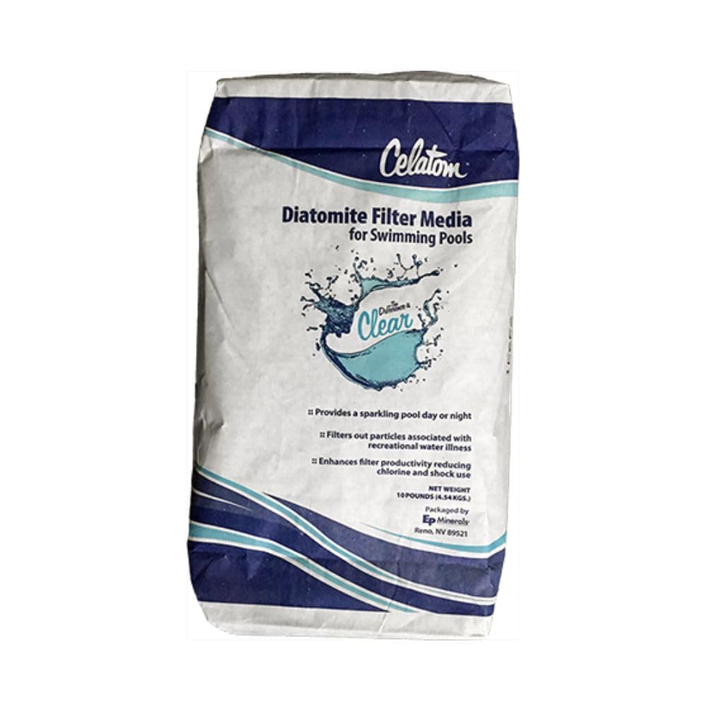 DPM EP Minerals Celatom Diatomaceous Earth Swimming Pool Filter Powder 25 lbs (Diatomaceous Earth + Filter Scoop)
