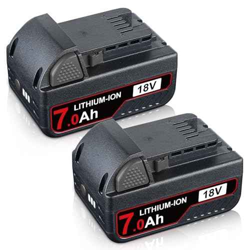 2P 18V 7.0Ah Replacement for Milwaukee Battery Lithium-ion Compatible with Milwaukee Battery 18V 48-11-1820 48-11-1850 48-11-1860 48-11-1870 Cordless Power Tools
