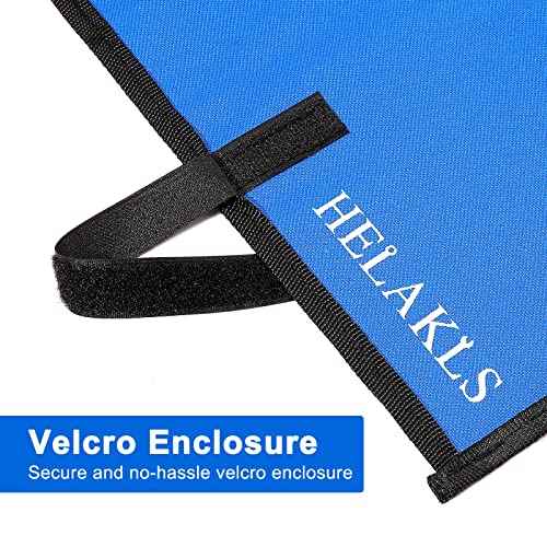 Wrench Organizer Roll Up Pouch - SAE & Metric Wrench Tool Bag - 25 Pockets - Heavy Duty Canvas - Blue