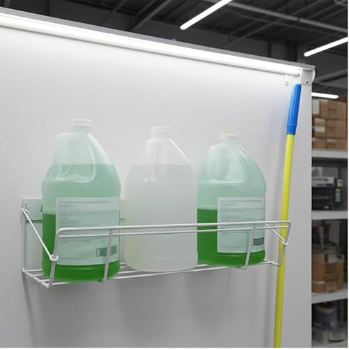 TCD Parts Wall Mount Jug Storage Rack ? Heavy Duty Wire Organizer for 1 Gallon Jugs ? Soap, Detergent, & Hand Sanitizer Holder ? Space-Saving Wall-Mounted Liquid Storage