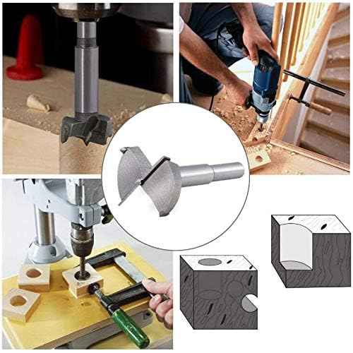 Forstner Drill Bit Set,5pcs 15-35mm High Strength Steel Flat Bit Drill Set Woodworking Hole Saw Wood Cutter Tool Father's Day Gift(5pcs)