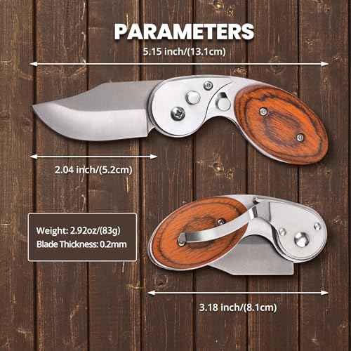Small Pocket Knife for Men Women, EDC Folding Knives, Box Cutter Pocket Tool for Everyday Carry, Cool Dad Gadget Gifts