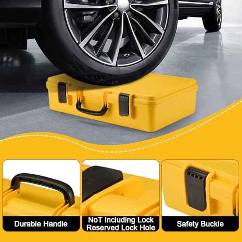 Hard Shell Case for Dewalt DCGG571M1/ DCGG571B 20V Max Grease Gun kit | High-Density Protective Foam | Portable Organizer Travel Carrying Storage Bag for Batteries Accessories with Handle | CASE ONLY