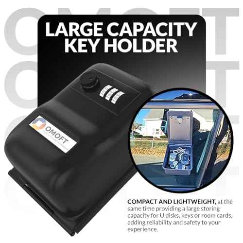 Key Holder Lock Box Large Capacity, 3 Digit Combination for House, Car, Real Estate, Auto Mechanic, Heavy Duty, Weatherproof, Car Window Mount, Outdoor Key Safe for Turo, Ride Share
