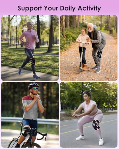 ABYON Hinged Knee Brace for Men & Women - Maximum Support with Metal Side Stabilizers, Adjustable 360° Wraparound Strap for Meniscus Tear, ACL/MCL Pain, Arthritis & Post-Surgery Recovery - Please Check How To Size Video