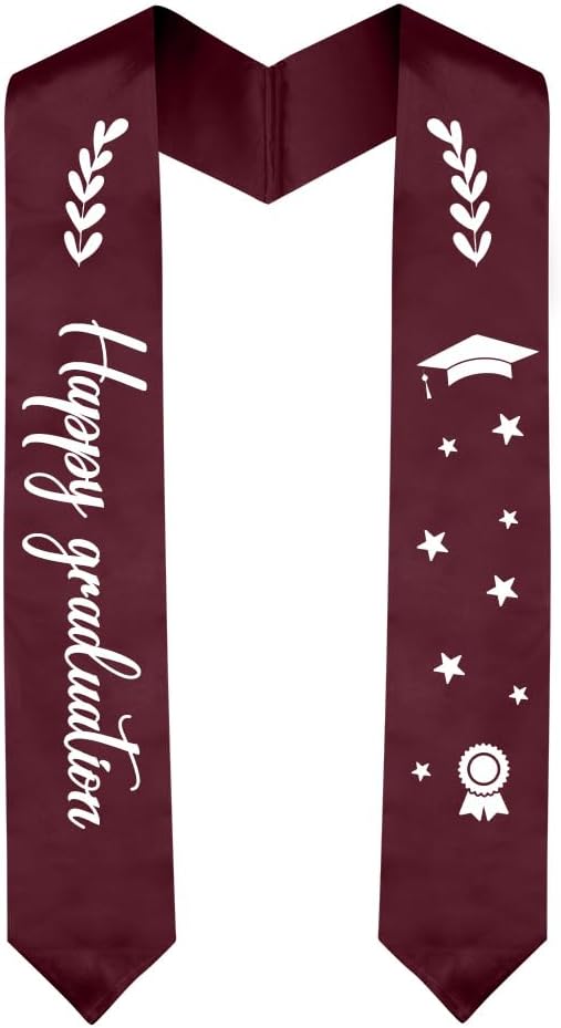 Graduation Stole Graduation Sash Unisex Adults Class of 70'' Stoles for Academic and Choral Ceremony
