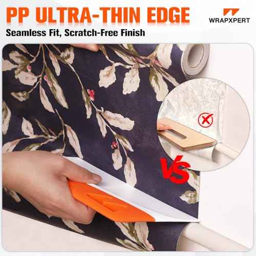 WRAPXPERT Wallpaper Smoothing Tool, Wallpaper Squeegee for Peel and Stick, 7.87 Inch Smoothing Squeegee Smoother for Wall Paper Applying, Adhesive Contact Paper, Backsplash, Window Film Installation