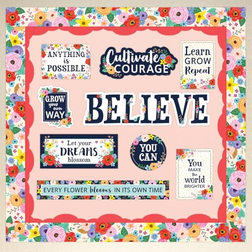 Teacher Created Resources Melon Red Fancy Scallops Rolled Border Trim - 50ft - Decorate Bulletin Boards, Walls, Desks, Windows, Doors, Lockers, Schools, Classrooms, Homeschool & Offices