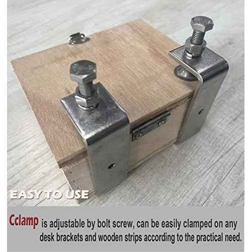 Clamp Heavy Duty Tiger Clamp Metal C Clamps Woodworking C-Clamp With Wide Jaw Opening (130MM)£¬2PCS