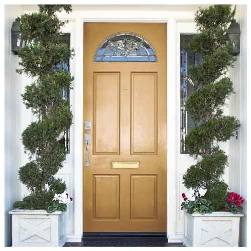 Nuk3y Solid Brass Mail Slot with Double Flap and Sleeve (Polished Brass, 13" x 3.625")