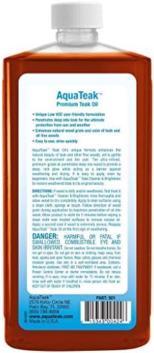 AquaTeak The Original 36" Spa Teak Shower Bench with Shelf & AquaTeak Two-Step Care Kit