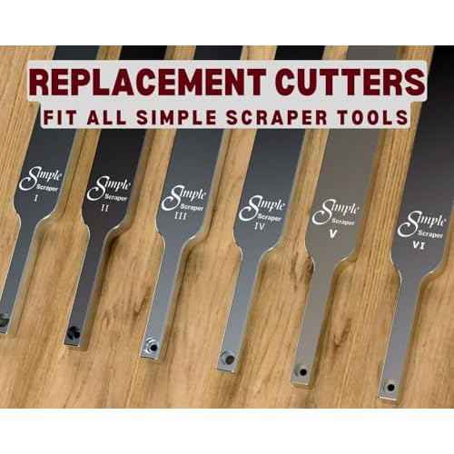 Simple Woodturning Tools Authentic Replacement Carbide Cutter for Simple Scraper Tools, Fits Simple Scraper I, II and III and IV. (Negative Rake Oval Cutter)