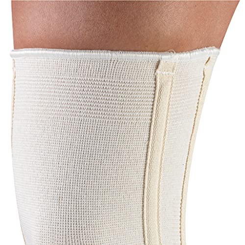 CHAMPION Knee Brace Flexible Stays Knit Elastic, White, X-Large
