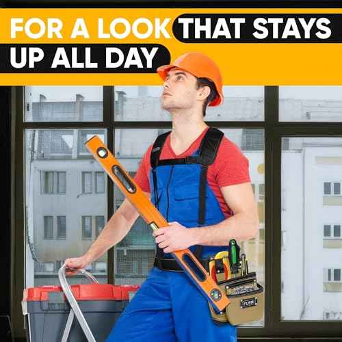 FUERI Tool Belt Suspender for Men Adjustable Heavy Duty Construction Carpenter Electrician