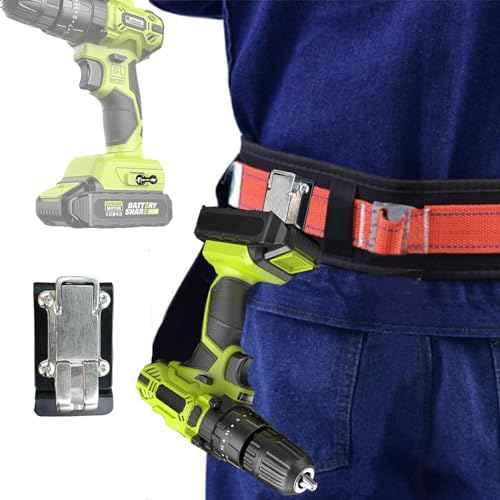 Drill Holster Tool Belt Tool Holster Suitable for Drill, Driver, Multitool, Pneumatic Multi-Tool and More on Your Belt