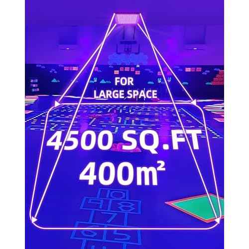 200W LED Black Lights IP66 Waterproof Black Light Outdoor with 10ft Plug+Switch, Flood Blacklight for Halloween Glow in The Dark Party Stage Light Neon Glow Birthday 2 Pack