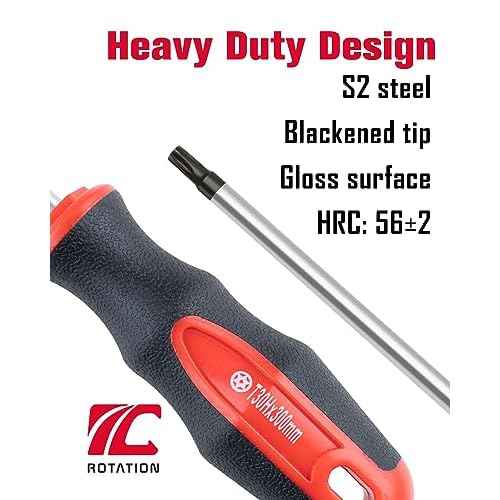Extra Long Torx Screwdrivers, 12 inch (300mm) Magnetic Star Screwdriver, T25, Tamper Proof, Long Star Screwdriver