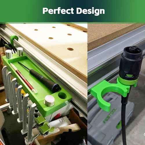 Clamp Holder, Bench Dog Holder,Hose Holder- Utility Storage Rack- Compatible with Festool MFT/3 Table