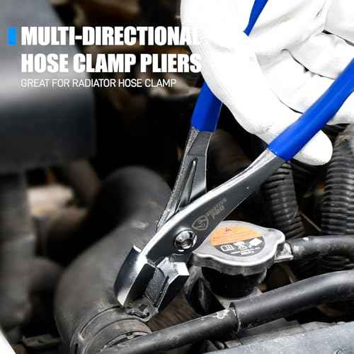 Multi-Directional Hose Clamp Pliers, Multi Directional Universal Automotive Repair Plier for Fuel Lines, Radiator Hoses, Hold Clamps