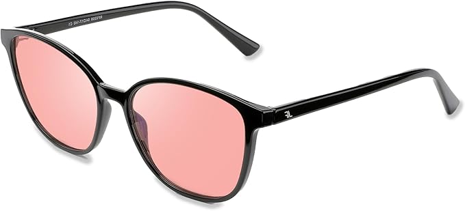 Women's Blue Light Blocking Glasses, TR90 Frame Computer Gaming Glasses Anti Eyestrain & UV Glare RF6208