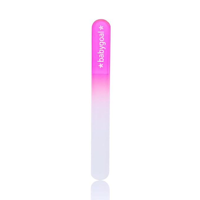 babygoal Newborn Baby Nail File 3 Pack with a Pouch, Emery Board Glass Crystal for Newborns, Toddlers, Infant, Babies & Young Children - Gift for Babies, New Moms 3NF03