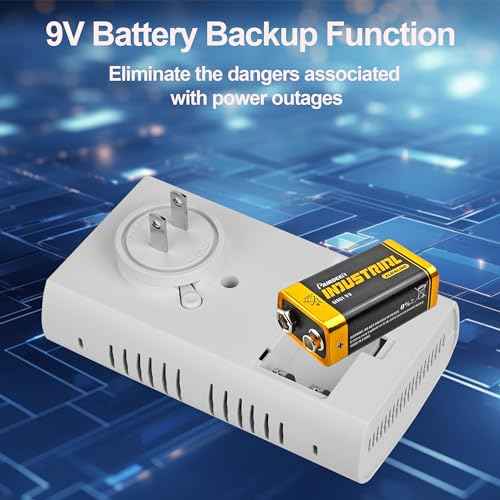 Combination Gas & Carbon Monoxide Detectors - Plug in Carbon Monoxide Alarm & Natural Gas Detector for Home, 2-in-1 Co Detector & Combustible Gas Detector with Digital Display, Easy to Install