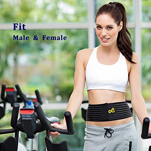 Umbilical Hernia Belt for Men and Women - Abdominal Support Binder with Compression Pad - Navel Ventral Epigastric Incisional and Belly Button Hernias Surgery Prevention Aid