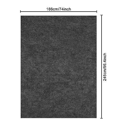 8x6.2 FT Outdoor Storage Shed Mat-Waterproof Dustproof Outdoor Carport Mat- Backing Prevents Liquid Penetration£¬Anti-Slip Patio Furniture Floor Mat for Protect Storage Shed Floor£¬Grey