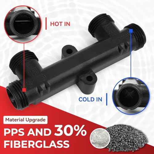 WP596816 OEM Replacement Watts Hot Water Recirculating Pump Kit 500800/500805, Complete with 2 x 12" Supply Lines, 2 x 1/2" FTP to 3/8" MPT Fittings & 2 Mounting Screws, Instant Hot Water Solutio