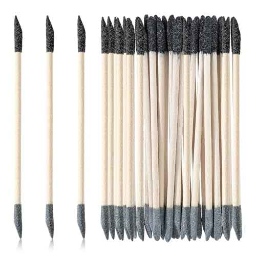 30 PCS Sanding Sticks, Double Matchsticks Sanding Sticks for Tight Spaces Wood, 150/280 Grit Fine Detailing Polishing Sticks Sanding Twigs for Plastic Models Wood Hobby Stuffers, 5.4 x 0.2 Inch