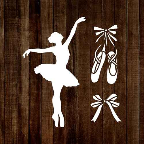 MAGJUCHE Ballet Stencil 12 Inches, Reusable Ballerina Dancer Stencil for Painting DIY Crafts Decor