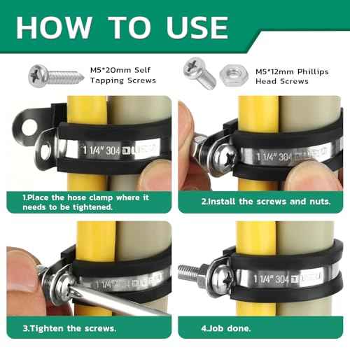 280PCS Cable Clamps with Screws Assortment Kit 304 Stainless Steel Rubber Cushioned Insulated Wire Pipe Clamps 13 Sizes?1/8" 3/16" 1/4" 5/16" 3/8" 1/2" 5/8" 3/4" 1" 1-1/4" 1-1/2" 1-3/4" 2¡±