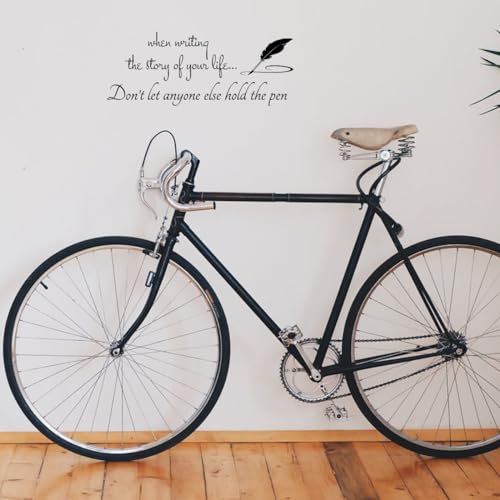 When Writing The Story of Your Life Don¡¯t Let Anyone Else Hold The Pen - Inspirational Quotes Wall Decals Carved Pure Vinyl Home Decoration