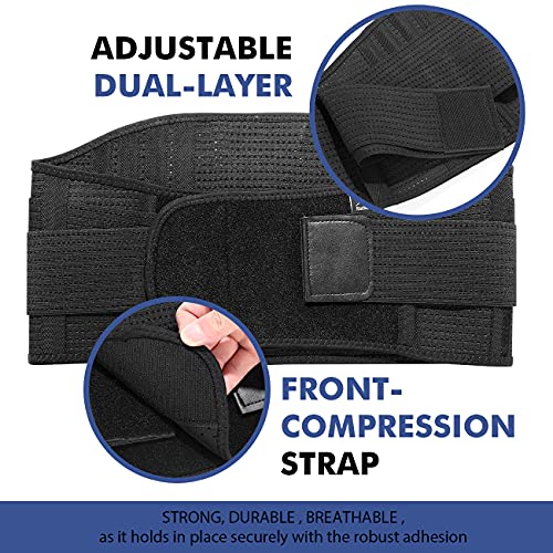 Lumbar Support Belt Lower Back Brace for Lifting, Herniated Disc, Sciatica, Pain Relief,Breathable Lumbar Brace for Men & Women