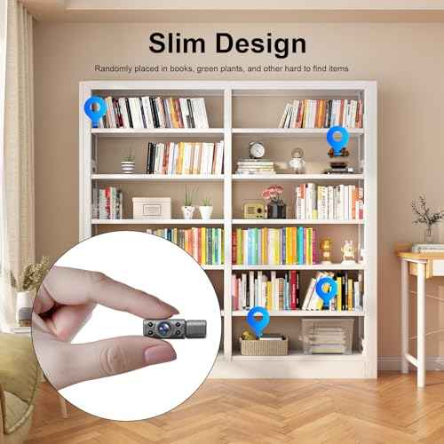 Mini Wireless Camera HD 180¡Æ Rotating Cameras Smallest WiFi Security Camara, Portable Nanny Cam Night Vision Tiny Rotatable Cams for Home Room Office Indoor Outdoor (Silver)