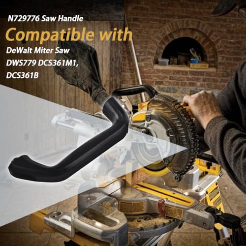 N729776 Saw Handle Compatible with DeWalt Miter Saw DWS779 DCS361M1, DCS361B(1x Black Saw Handle)