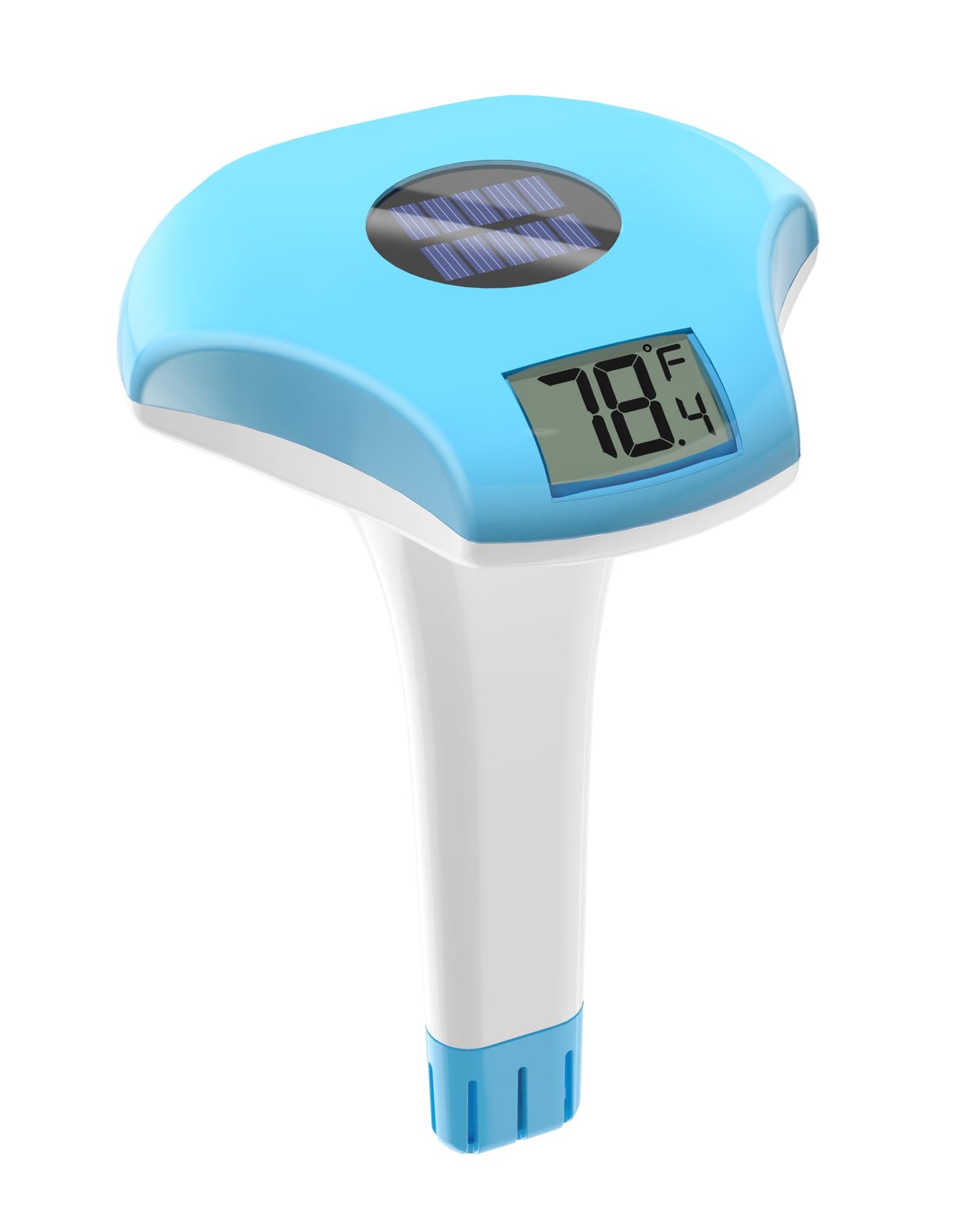 BALDR Pool Thermometer Floating Easy Read, Solar powerd with LCD Large Digital Display, IPX-8 Waterproof Swimming Pool Thermometer, Say Goodbye to Battery Replacement, Gauge for Ice Bath, Hot Tubs