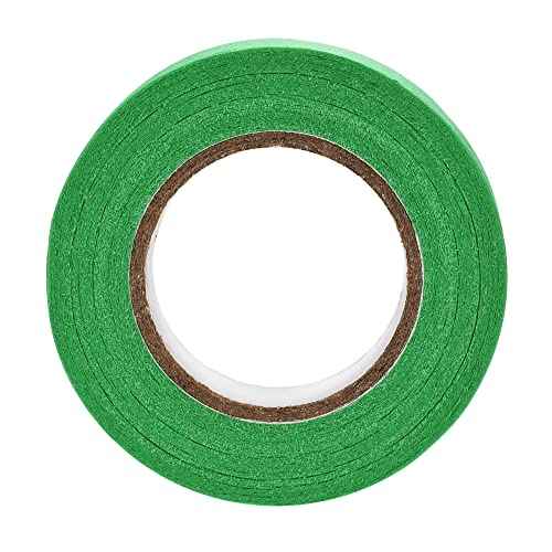 uxcell 6Pcs 25mm 1 inch Wide 20m 21 Yards Masking Tape Painters Tape Rolls Dark Green