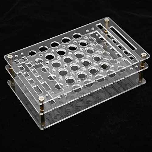 Heayzoki Screwdriver Storage Rack, Acrylic Tool Stand, Transparent, Portable & Lightweight, Ideal for Hardware Tools & Repair Items
