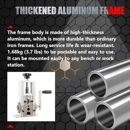 Wire Stripping Machine, Durable Aluminum Frame Upgraded Spring Design With One Extra White Steel Pressure Blade, 0.05''-1'' Wire Stripper