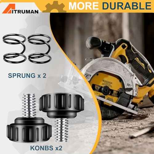 396992-02 Circular Saw Guide Screw Replacement Parts Fits DeWalt Power DC390K, DCS391L1, DCS56, DCS393, DCS391-B3, with 058287-00 Spring(2-PACK)