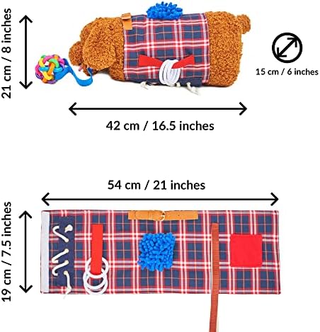 ODOXIA Fidget Muff and Blanket for Elderly | Fidget Blanket for Dementia | Dementia Products for Elderly | Gift and Activities for Seniors with Alzheimer’s | Sensory Toys