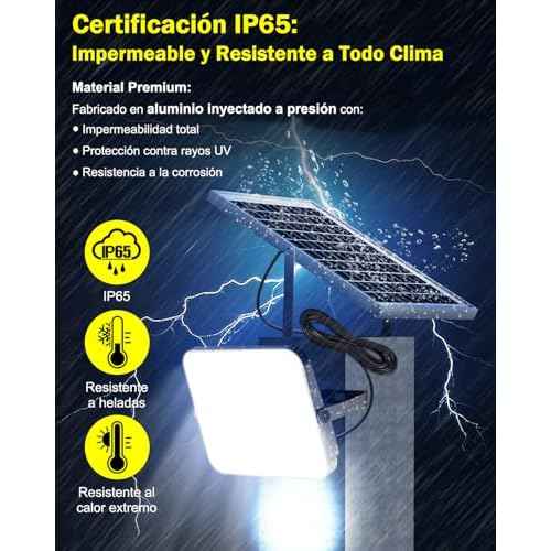 Engrepo Solar Lights Outdoor 3000LM Auto On/Off Dusk to Dawn Light with 10000mAh, IP65 Waterproof Outside Solar Powered Security Flood Light with Remote Control for Wall Porch Shed Barn