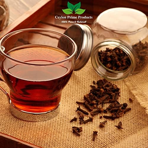 Cloves Whole (2oz) |Strong Aroma and Flavor | Cloves for Tea, Pomander Balls, Meats, and Pumpkin Spices | Naturally Grown & Hand Picked | Imported from Sri Lanka & Packed in USA