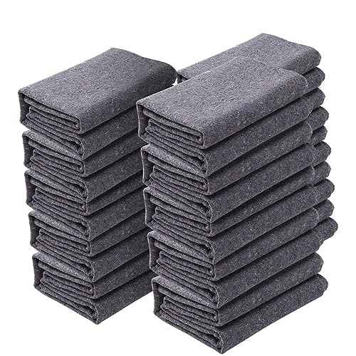 VEVOR Moving Blankets, 72" x 54", 21 lbs/dz Weight, 12 Packs, Professional Recycled Cotton Packing Blanket, Large Heavy Duty Shipping Mover Pads Perfect for Protecting Furniture, Floors, Appliances