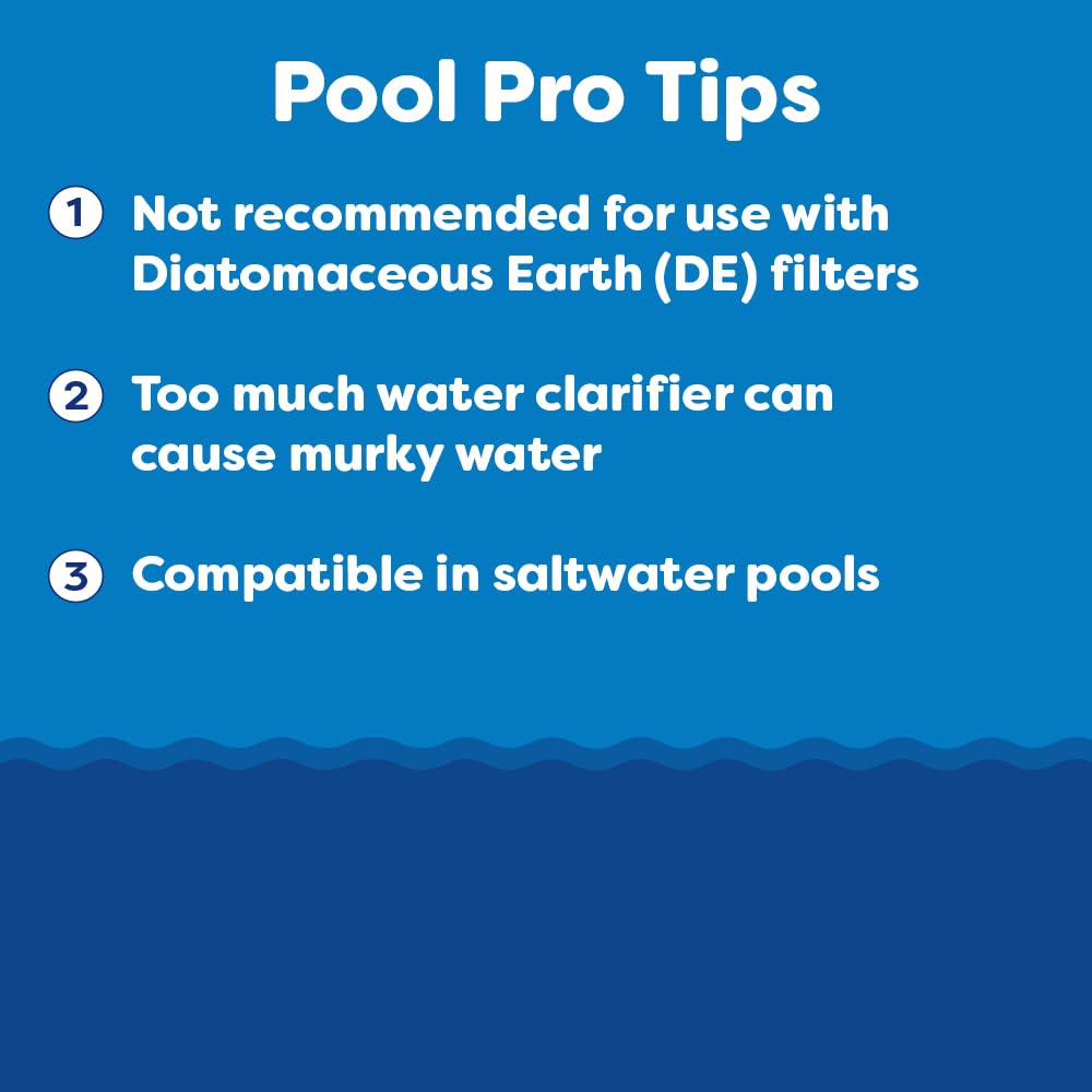 In The Swim Super Clarifier – Fast-Acting, Highly Concentrated Pool Water Clarifier for Crystal Clear Water & Improved Filter Efficiency – for Sand & Cartridge Filters - 1 Quart