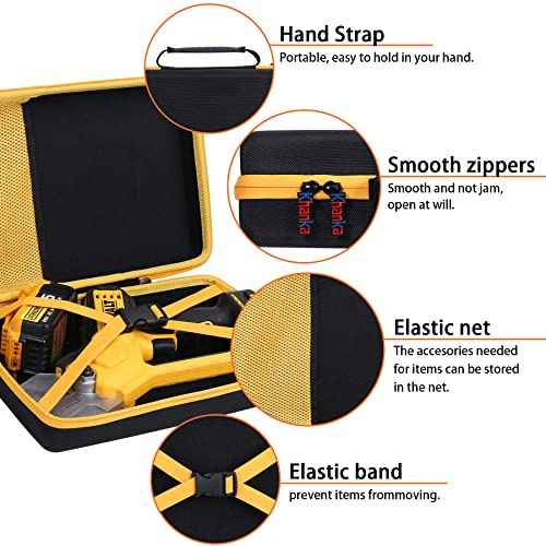 Khanka Hard Storage Case Replacement for DEWALT 20V MAX Cordless Pruning Shears Garden Tool (DCPR320B), Case Only